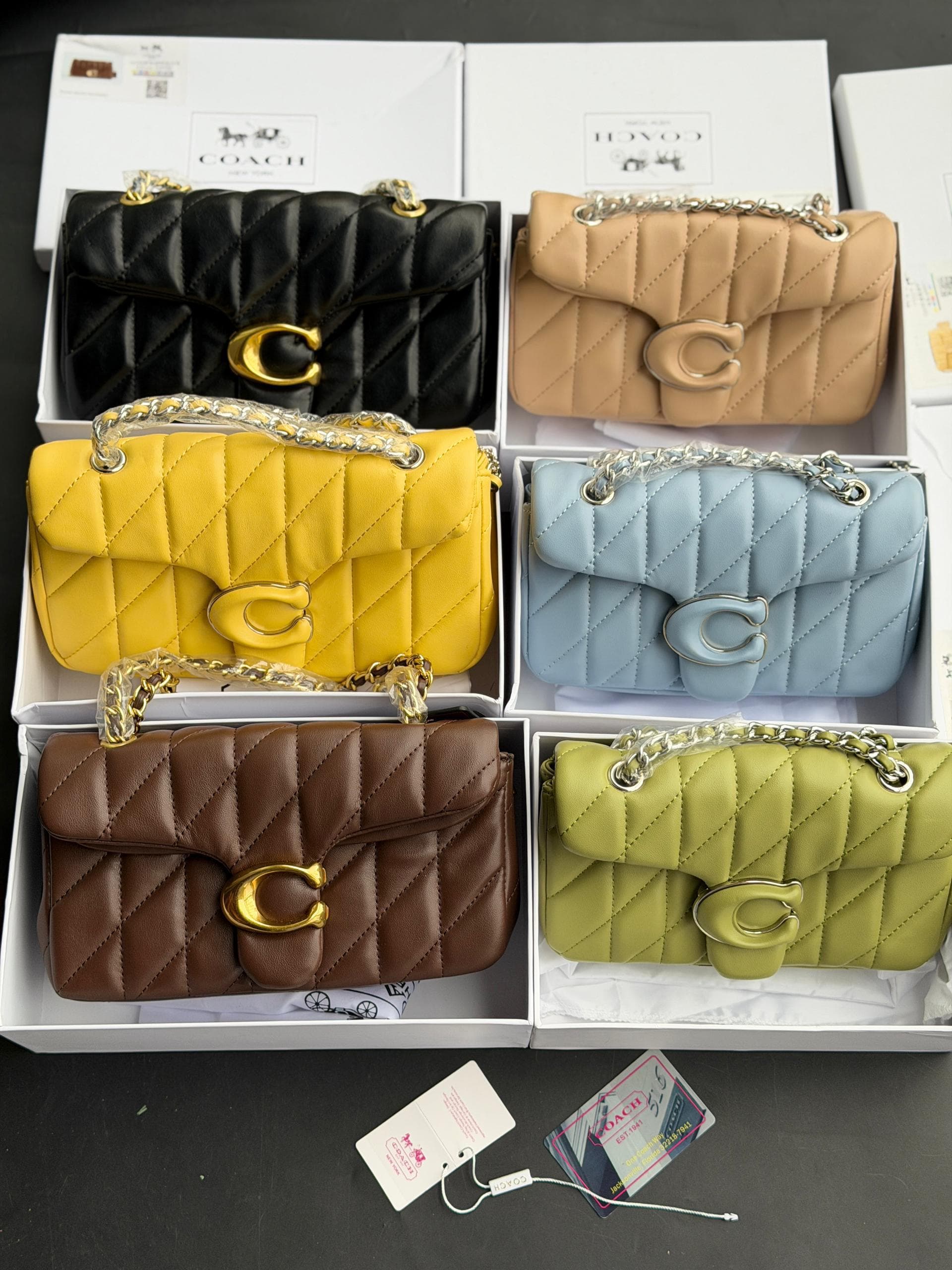 Coach with chain hand bag